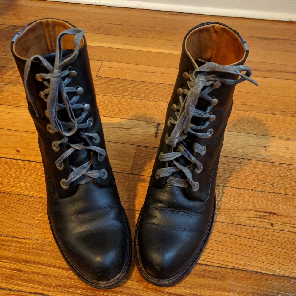 Black Fluevog Nuni Heeled Boots